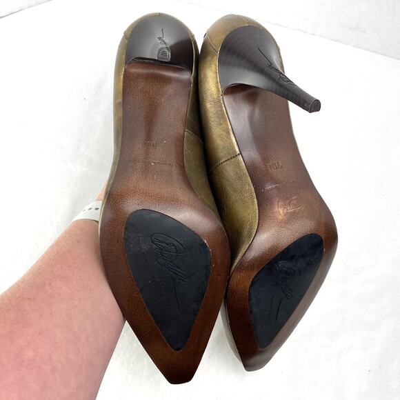 Donald J Pliner Sari Heels Copper Metallic Sz 9.5 - Picture 12 of 14